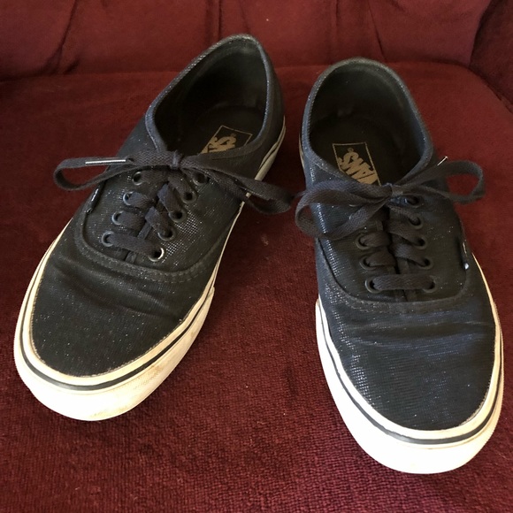 Vans Black Glitter Sneakers GREAT CONDITION! - Picture 2 of 6